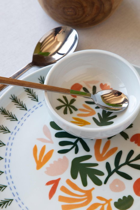 Hermia Juego de Desayuno de Porcelana de 14 Piezas Multicolor Hermia Juego de Desayuno de Porcelana de 14 Piezas Multicolor